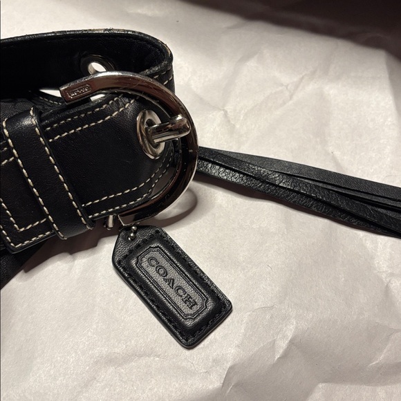 Coach Soho Y2K Black Jacquard Hobo Shoulder Trim Vintage collector quality - Picture 11 of 17